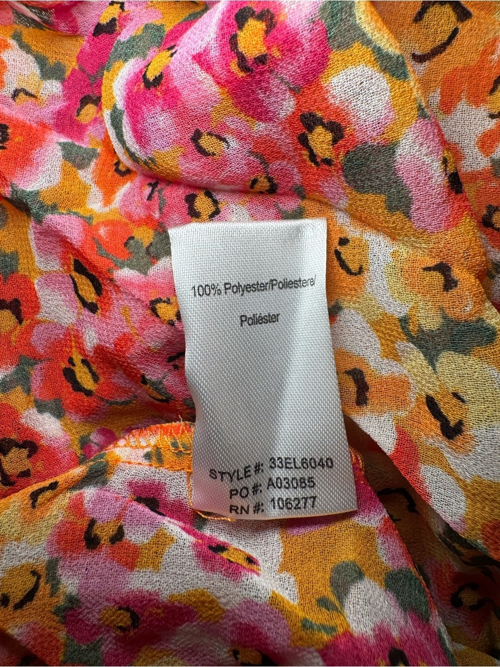 Hale Bob Sania Tiered Chiffon Maxi Dress Floral Ruffle Smocked Size S NWT - Picture 9 of 10